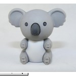 Koala Bear Japanese Eraser Grey. 2 Pack